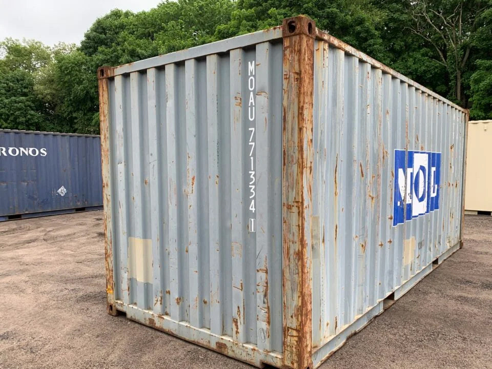 20′ x 8′ x 8.5′ Tall –Used Shipping / Storage Container-Wind and Watertight – Blue