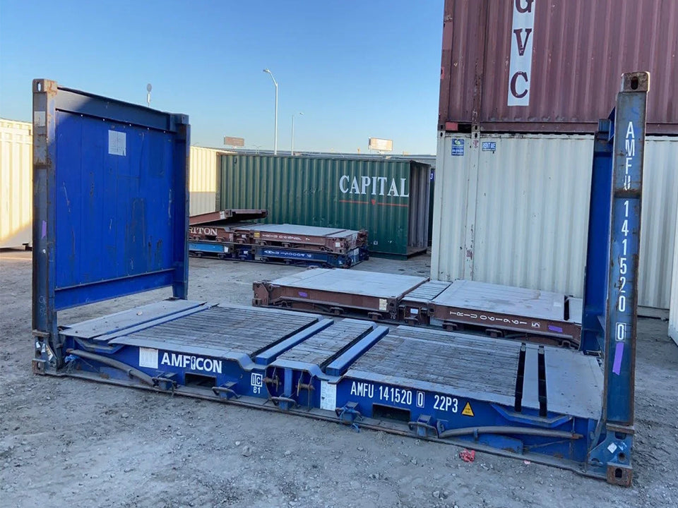 20Ft X 8Ft Used Flat Rack Shipping Containers