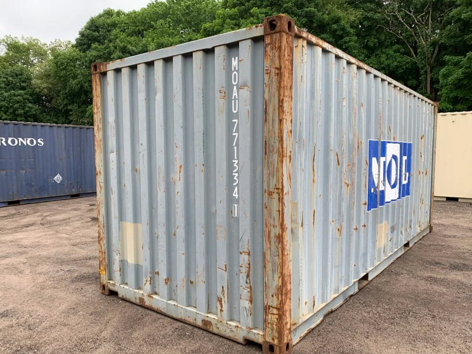 20′ x 8′ x 8.5′ Tall –Used Shipping / Storage Container-Wind and Watertight – Blue