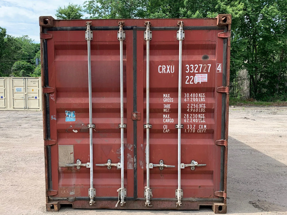 20′ x 8′ x 8.5′ Tall –Used Shipping / Storage Container-Wind and Watertight – Bricks