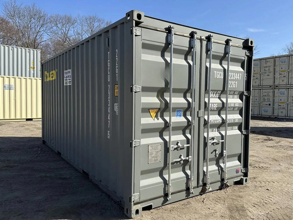 20′ x 8′ x 8.5′ Tall– New Shipping/Storage Container – Wind and Watertight – Gray