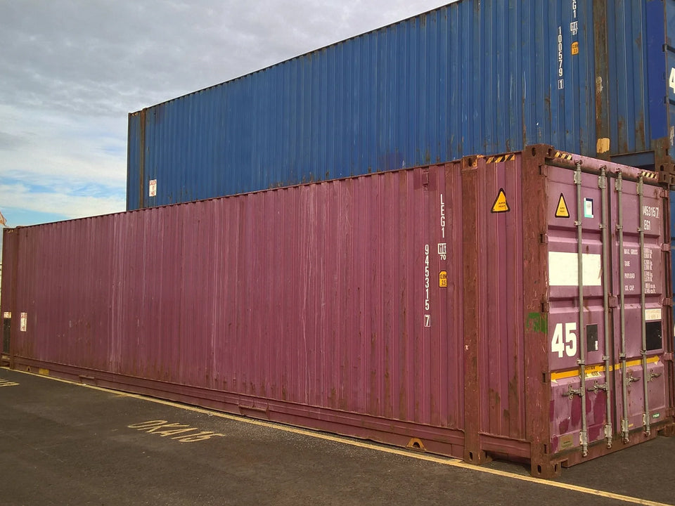 45′ HCPW Shipping Container Blue (RAL 5013)