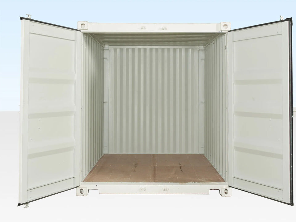 10Ft X 8Ft Shipping Container (One Trip) – White