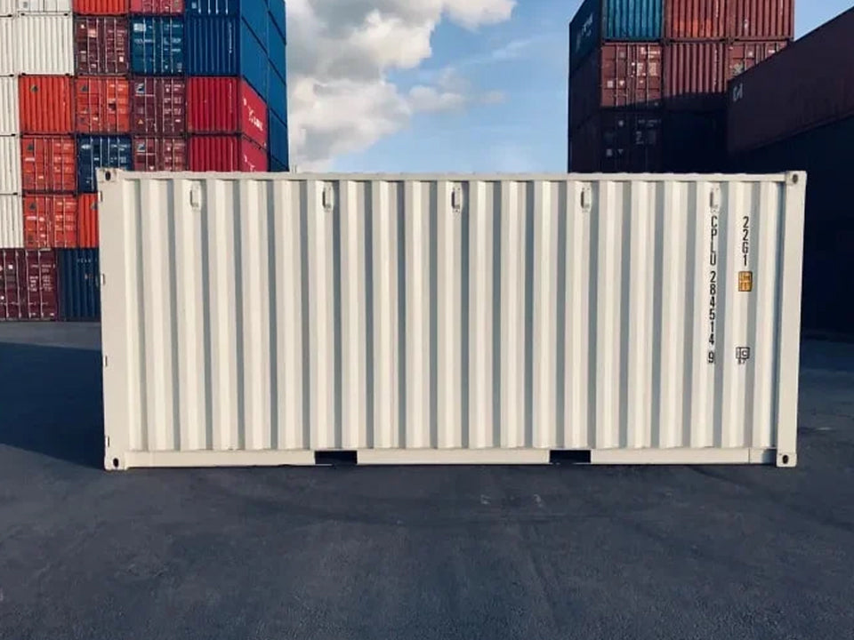 20ft Shipping Container (One Trip) White (RAL 9003)