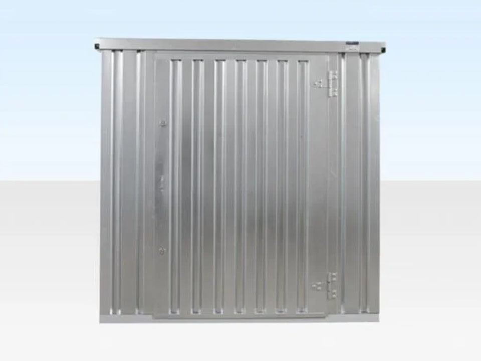 3M X 2.1M Flat Pack Storage Container – Galvanised