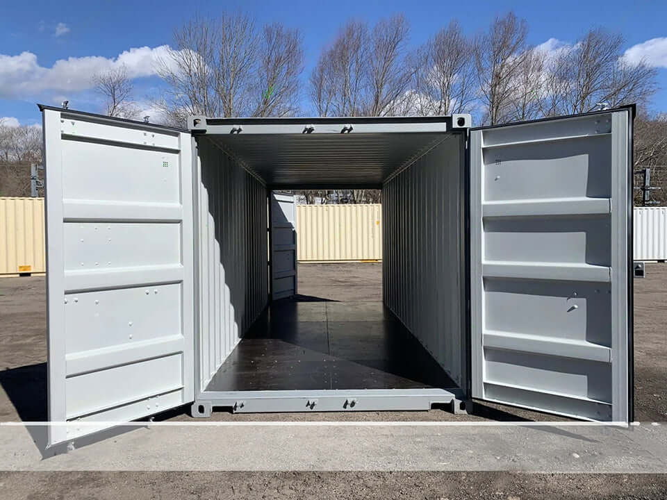 20′ x 8′ x 8.5′ Tall – New Double Door Shipping/Storage Container – Gray