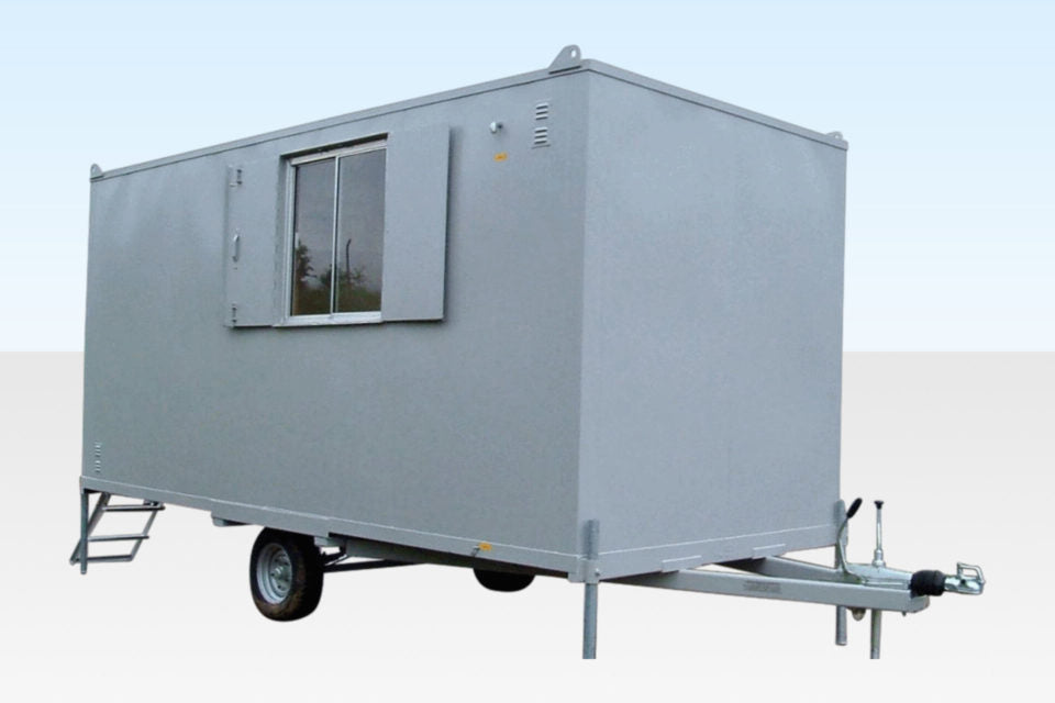 12Ft x 7Ft 6in Steel Mobile Anti-Vandal Office Cabin