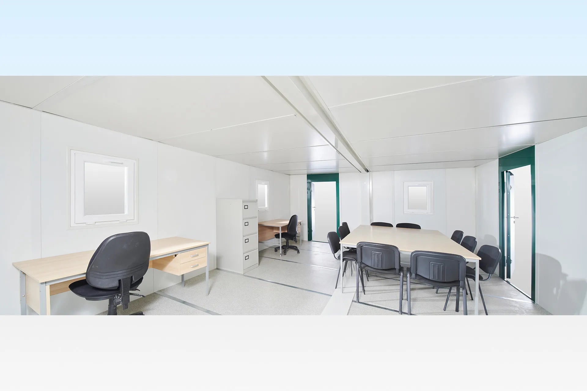 6.5M X 4.6M Side Linked Flat Pack Container Office image 2