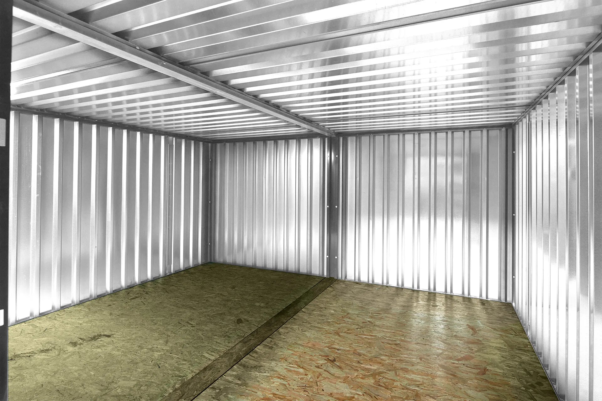 3M X 4.2M Side Linked Flat Pack Container Bundle (Galvanised) image 2