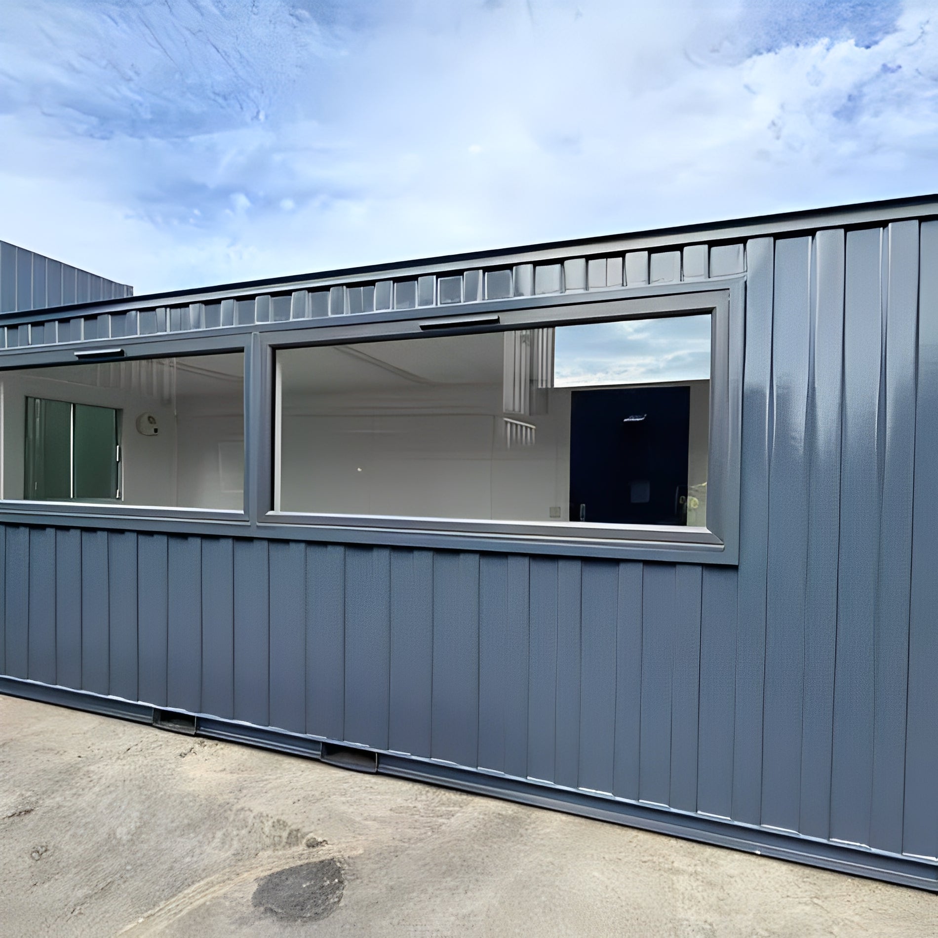 21ft x 8ft Custom Cabin Office / Canteen | Picture Windows | Portable Building image 6
