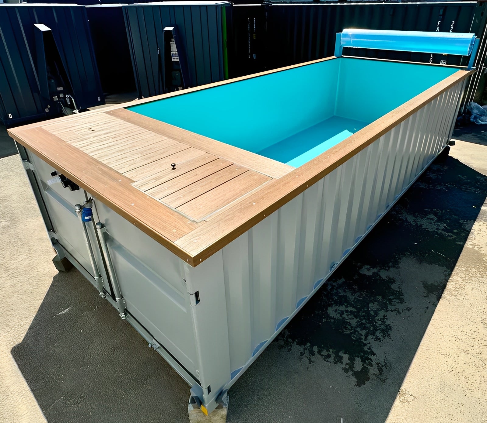 20ft Portable Container Swimming Pool | Caribbean Blue Outdoor Swimming Pool image 2