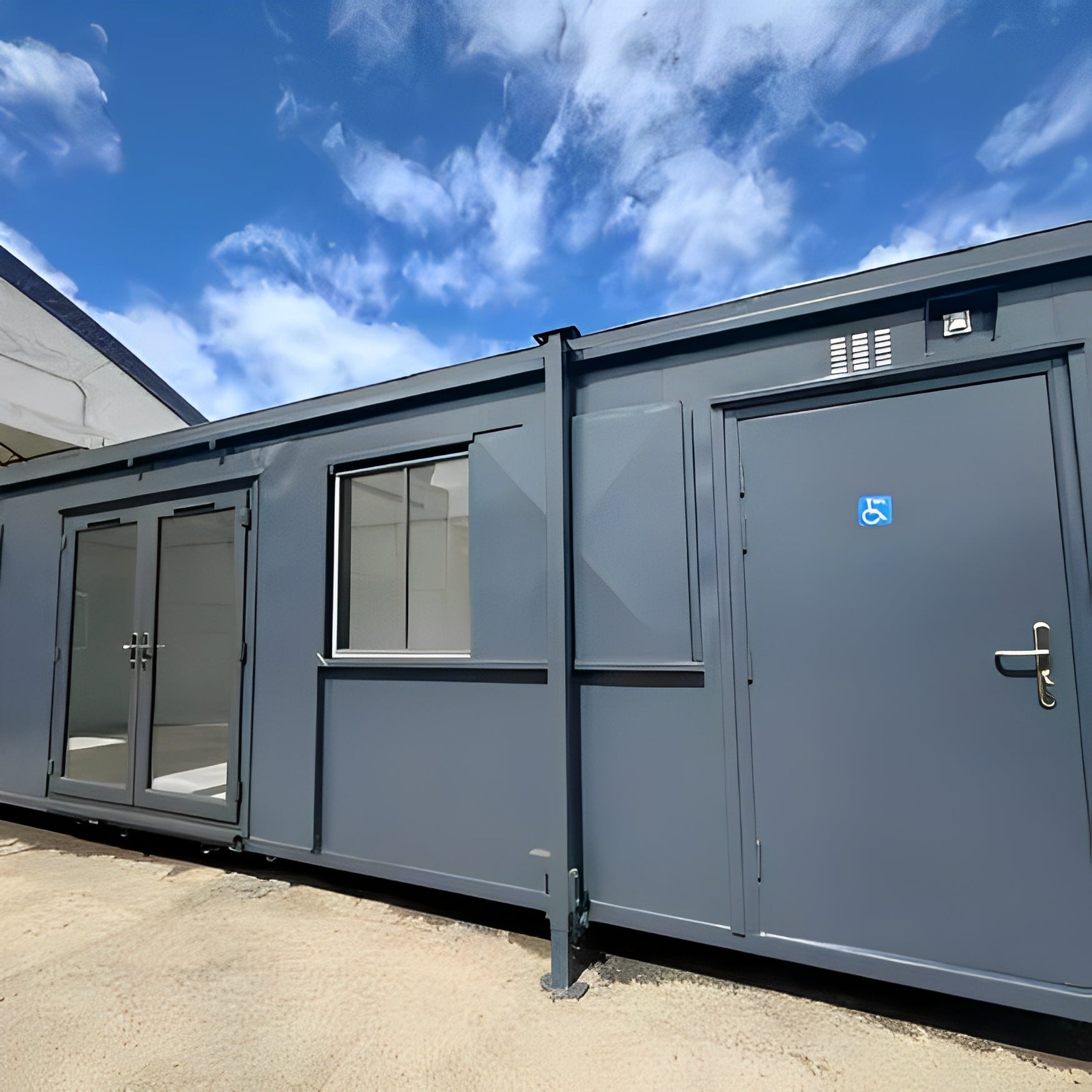 32ft Custom Office Cabin / Canteen | Access Toilet | Portable Building image 4
