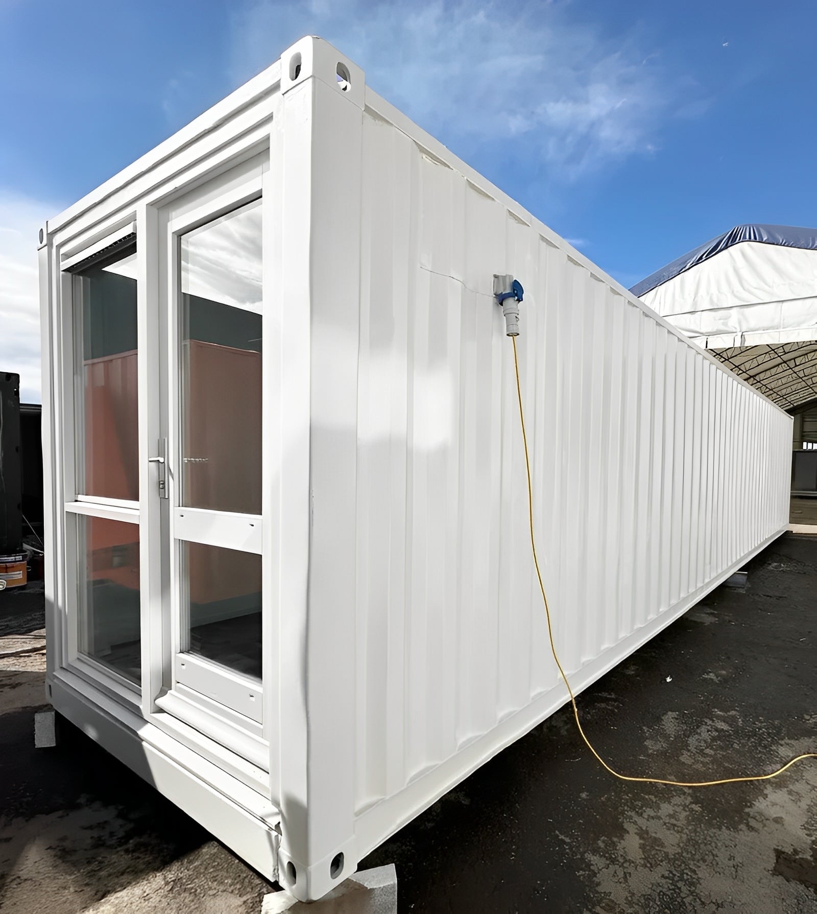 Converted 40ft Shipping Container | Open Plan Office | Portable Container Building image 1
