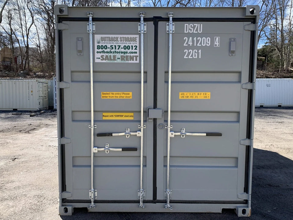 20′ x 8′ x 8.5′ Tall – New Double Door Shipping/Storage Container – Wind and Watertight–Gray