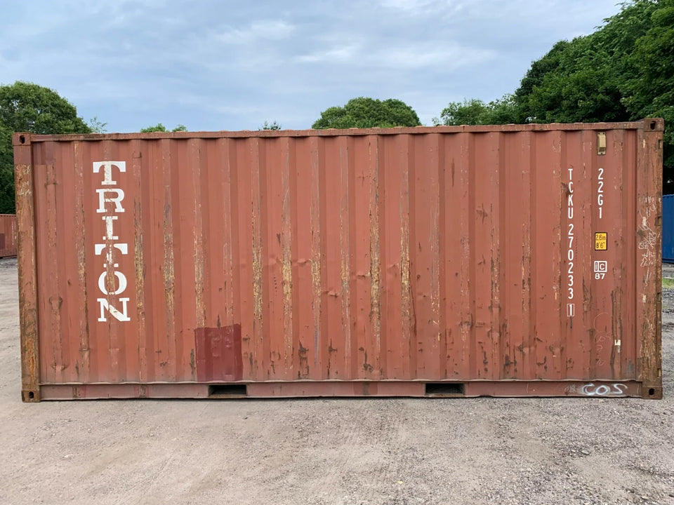 20′ x 8′ x 8.5′ Tall –Used Shipping / Storage Container-Wind and Watertight – BRICK