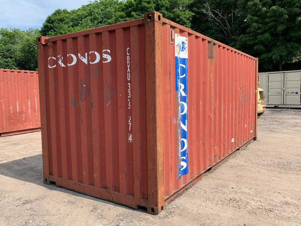 20′ x 8′ x 8.5′ Tall –Used Shipping / Storage Container-Wind and Watertight – Bricks