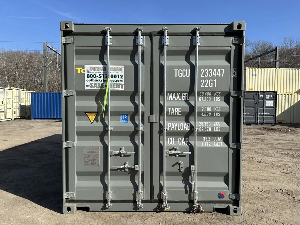 20′ x 8′ x 8.5′ Tall– New Shipping/Storage Container – Wind and Watertight – Gray