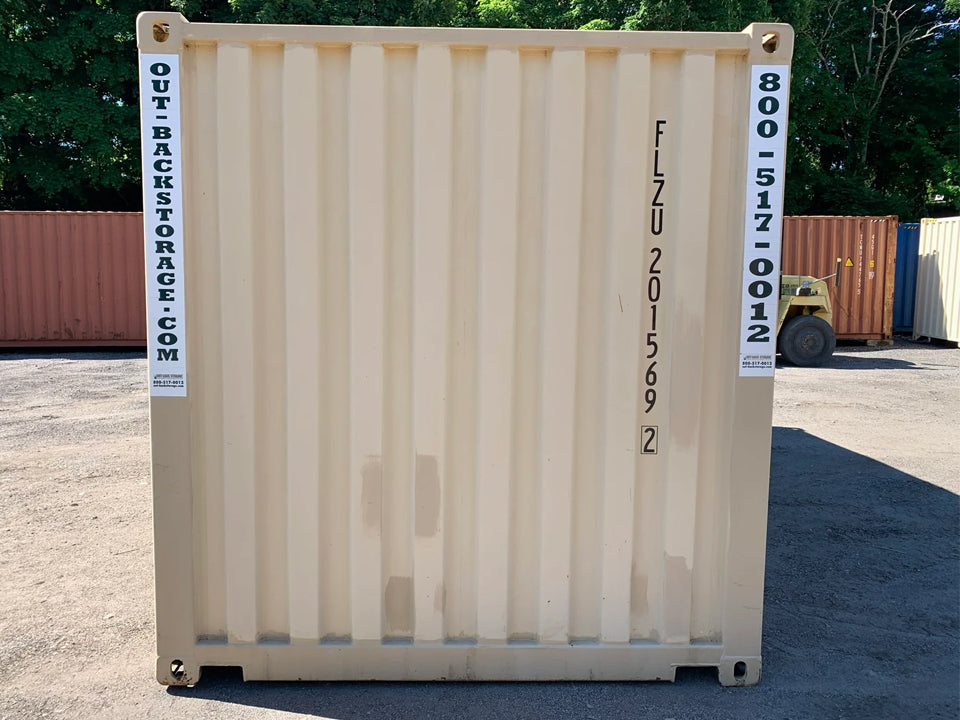 20′ x 8′ x 8.5′ Tall– Wind and Watertight Off Rent Used Shipping / Storage Container – Beige