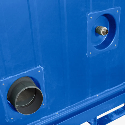 1+1 Double Mains Toilet 8Ft x 5Ft (Blue)