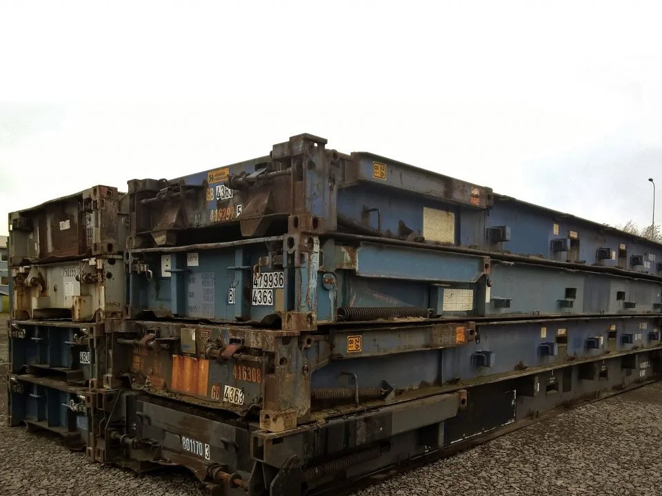 40ft x 8ft Used Shipping Container – Flat-Rack