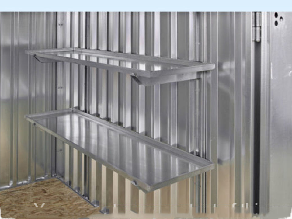 3M X 2.1M Flat Pack Storage Container – Galvanised