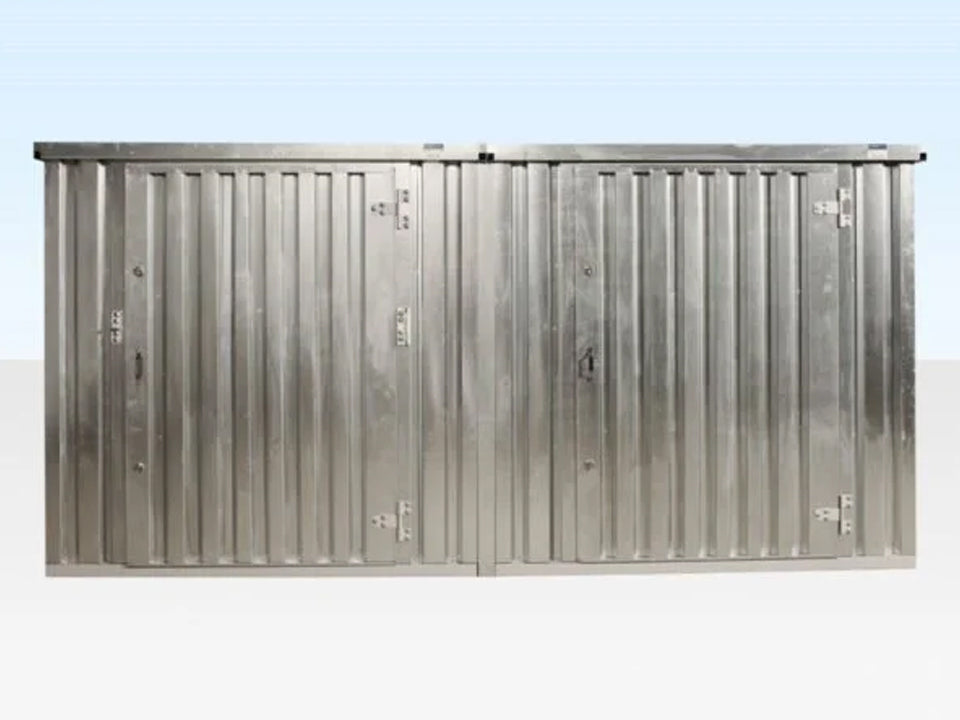 3M X 4.2M Side Linked Flat Pack Container Bundle (Galvanised)