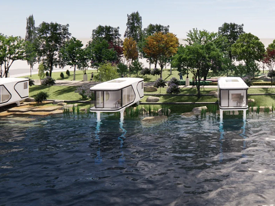 Mobile capsule House Furnished Cabin Homes Villa House 40ft Container Homes Capsule Office Pod