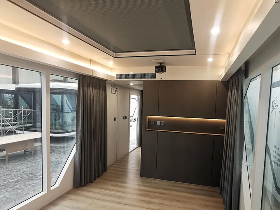 Mobile capsule House Furnished Cabin Homes Villa House 40ft Container Homes Capsule Office Pod