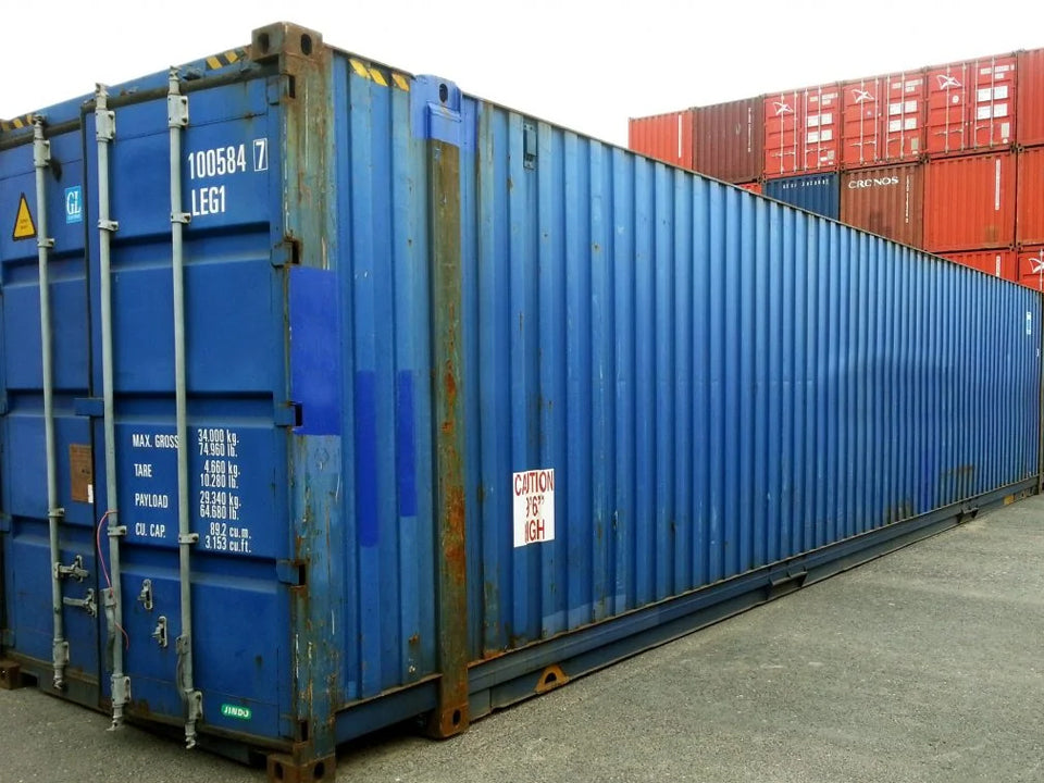 45′ HCPW Shipping Container Blue (RAL 5013)