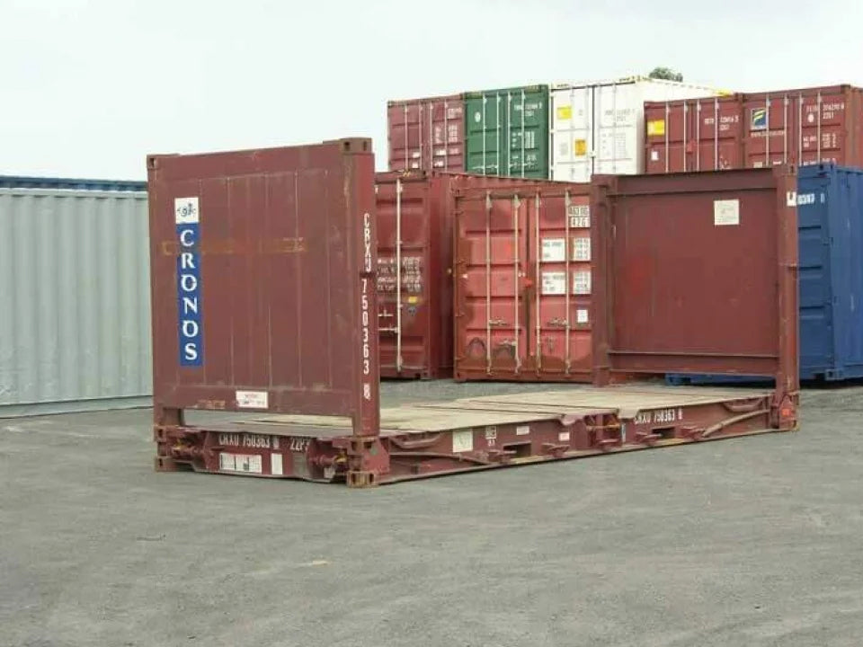 40Ft X 8Ft Used Flat Rack Shipping Container