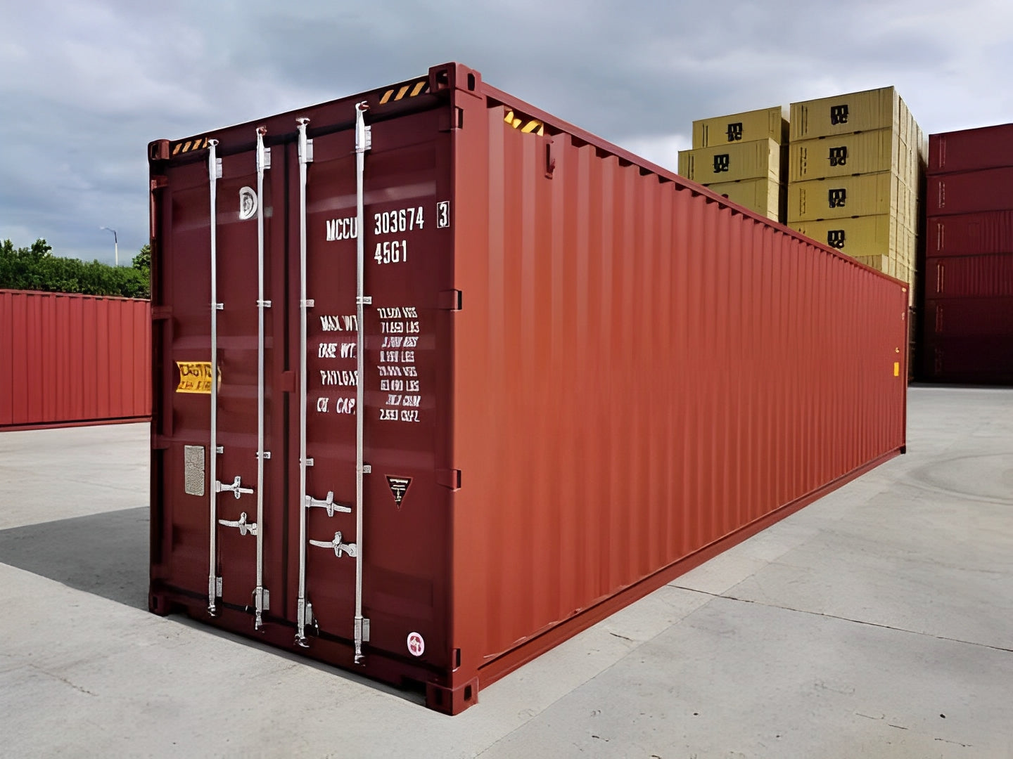 40Ft X 8Ft Used Cargo-Worthy Dry Van image 0