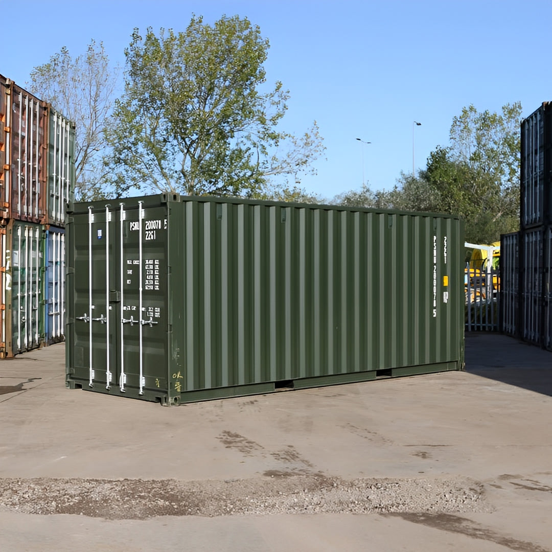 20Ft Shipping Container (One Trip) – Dark Green image 3