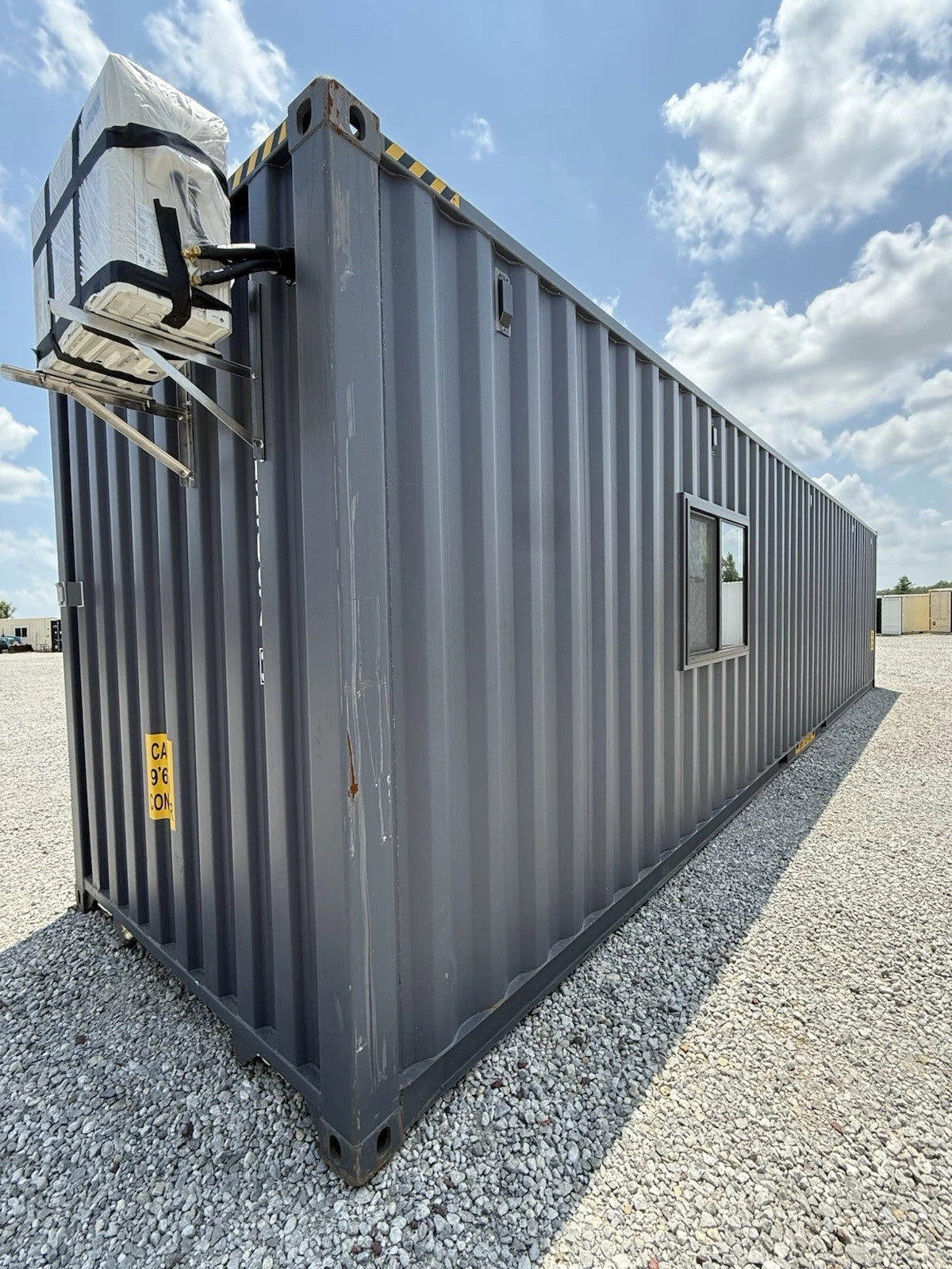 40ft New Slate Gray Shipping Container Office For Commercial Use Spray Foam image 14
