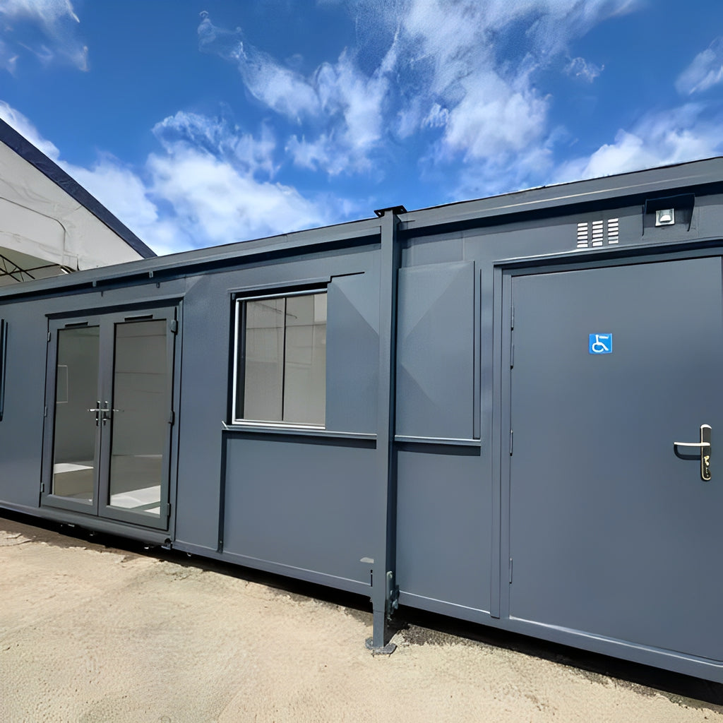 32ft Custom Office Cabin / Canteen | Access Toilet | Portable Building image 1
