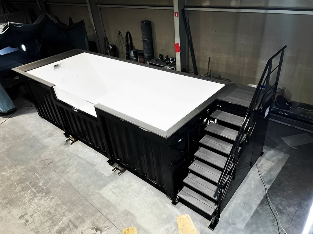 20ft Shipping Container Swimming Pool with Convenient Side Staircase image 9