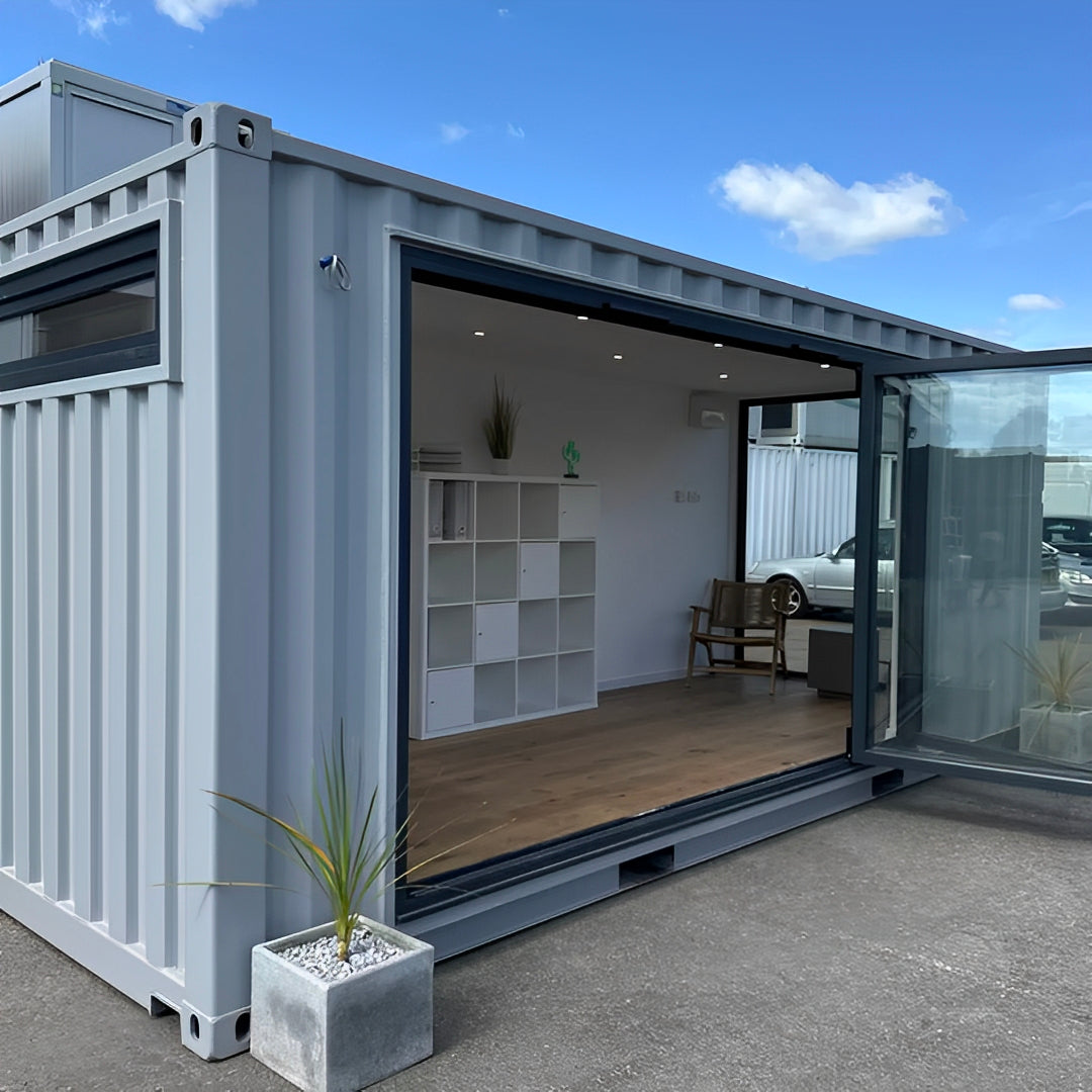 20ft x 8ft Custom Shipping Container Converted Office | Portable Building | Garden Office image 2
