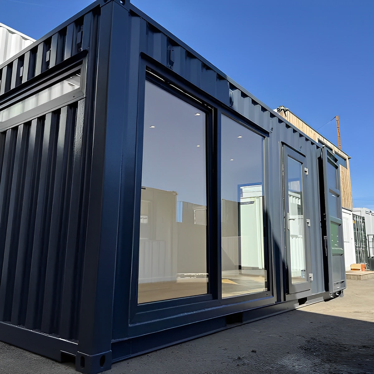 20ft x 8ft Custom Shipping Container Conversion | Portable Building | Garden Office image 2