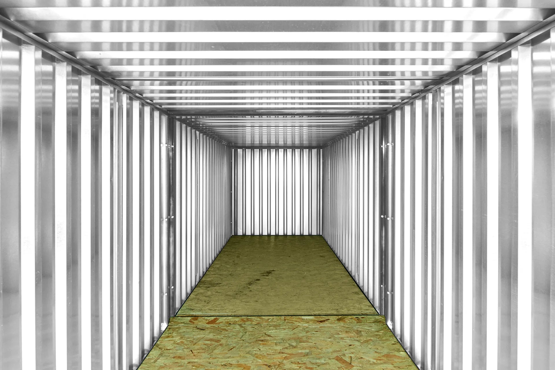 6M X 2.1M End Linked Flat Packed Container Bundle (Galvanised) image 1