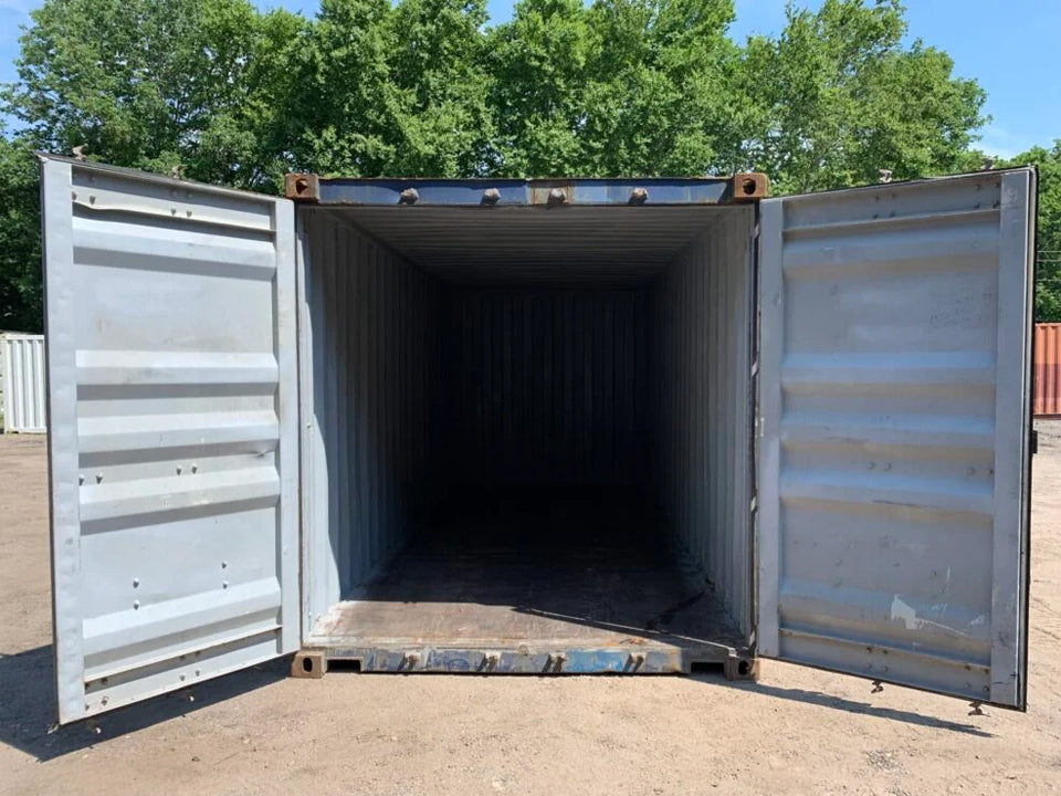 20′ x 8′ x 8.5′ Tall –Used Shipping / Storage Container-Wind and Watertight – Blue