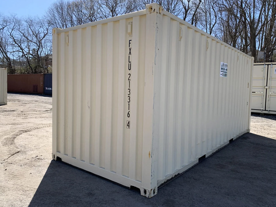 20′ x 8′ x 8.5′ Tall– New Shipping/Storage Container – Wind and Watertight – Beige