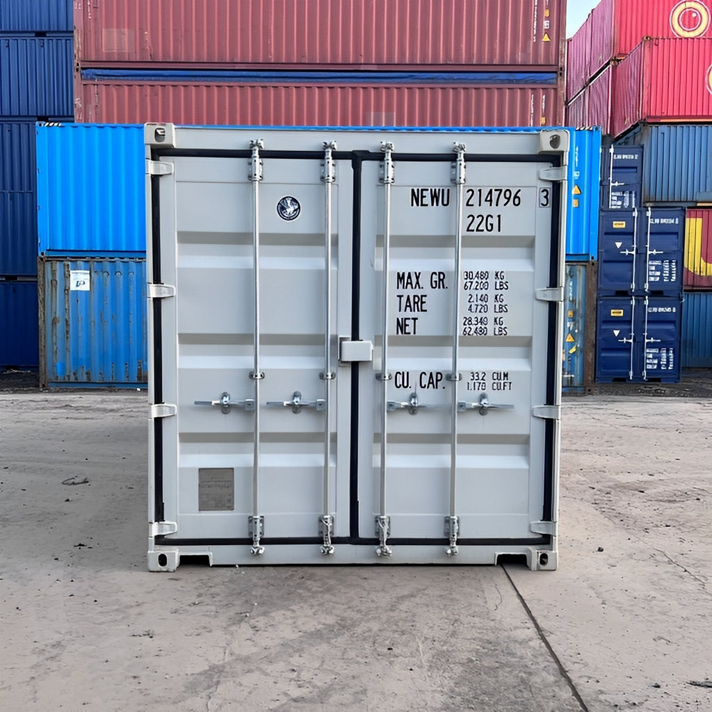 20Ft Shipping Container (One Trip) – White image 1