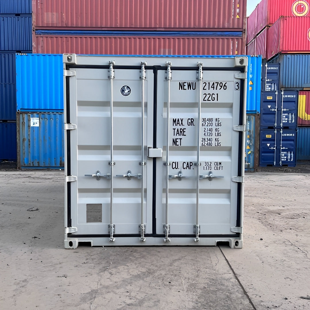 20Ft Shipping Container (One Trip) – White image 1