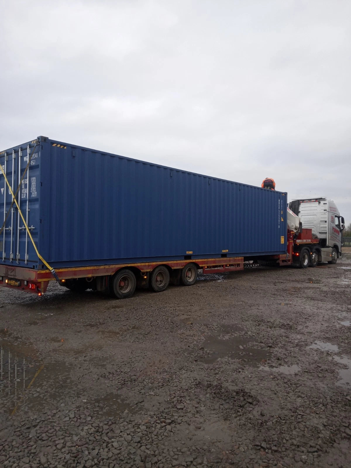 40ft X 8ft High Cube New 1 trip SHIPPING CONTAINER. image 1