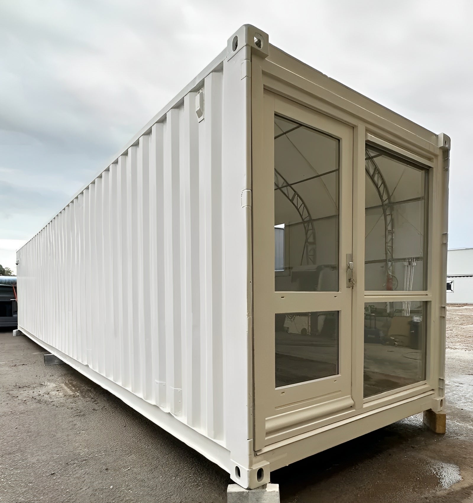 Converted 40ft Shipping Container | Open Plan Office | Portable Container Building image 2