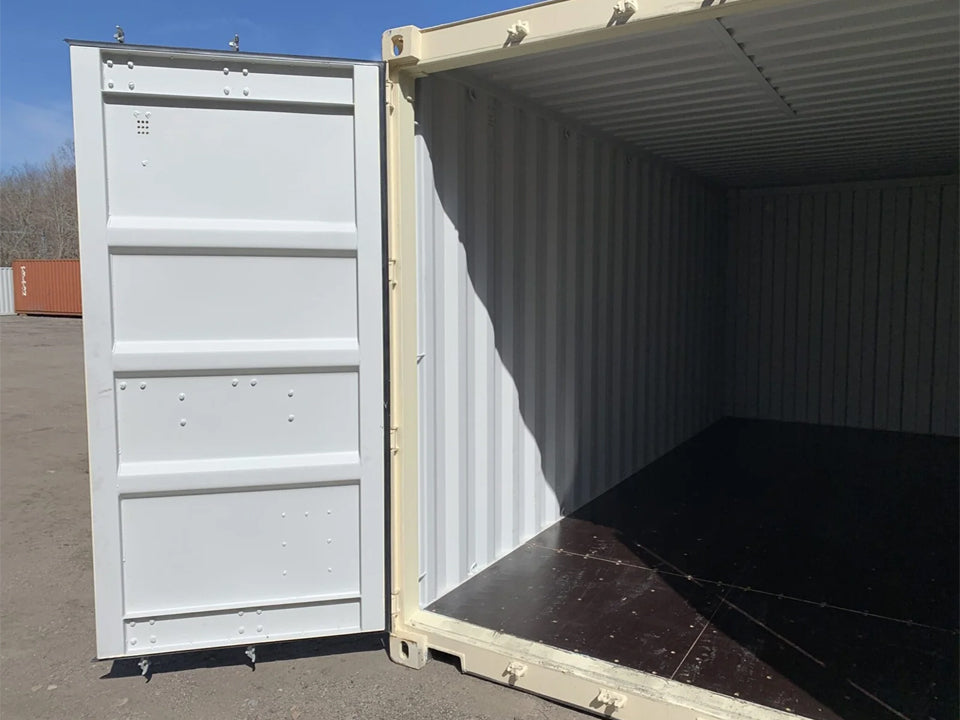 20′ x 8′ x 8.5′ Tall– New Shipping/Storage Container – Wind and Watertight – Beige