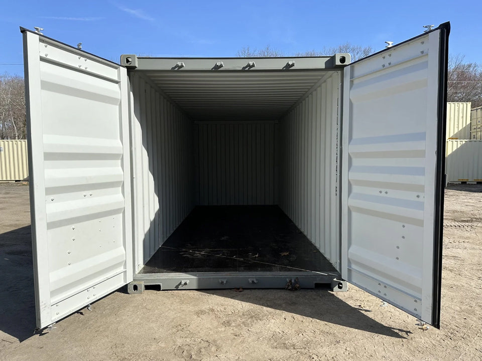 20′ x 8′ x 8.5′ Tall– New Shipping/Storage Container – Wind and Watertight – Gray