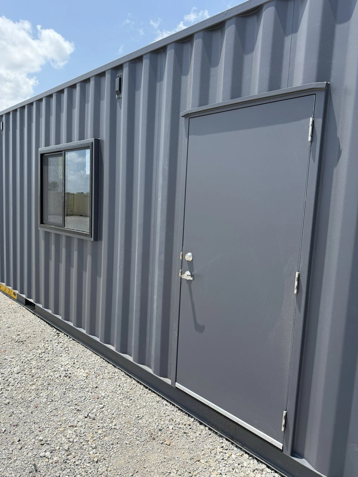 40ft New Slate Gray Shipping Container Office For Commercial Use Spray Foam image 5