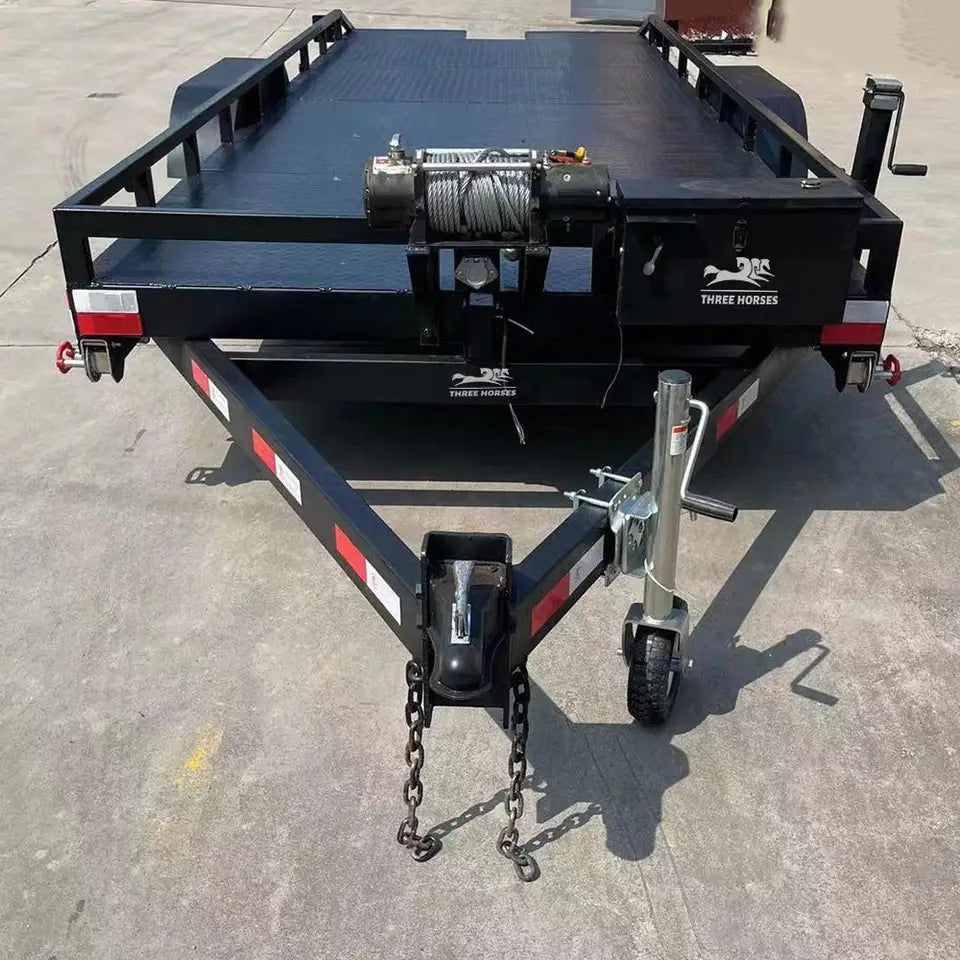 2 Axle 10 Ton Car Hauling Utility Trailer image 3