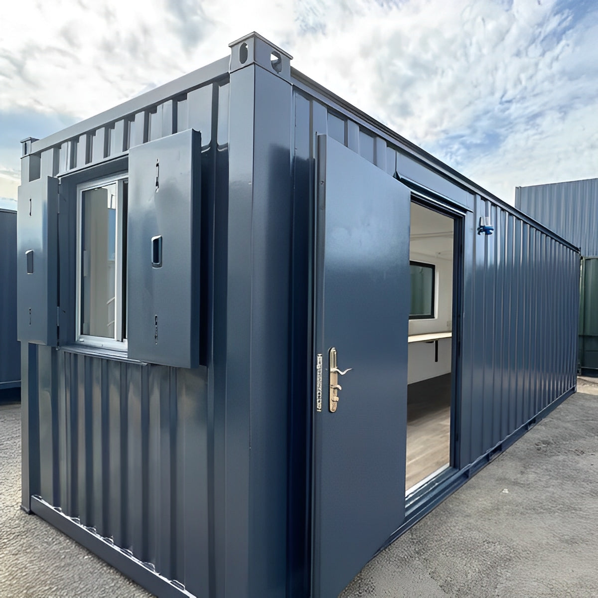 21ft x 8ft Custom Cabin Office / Canteen | Picture Windows | Portable Building image 2