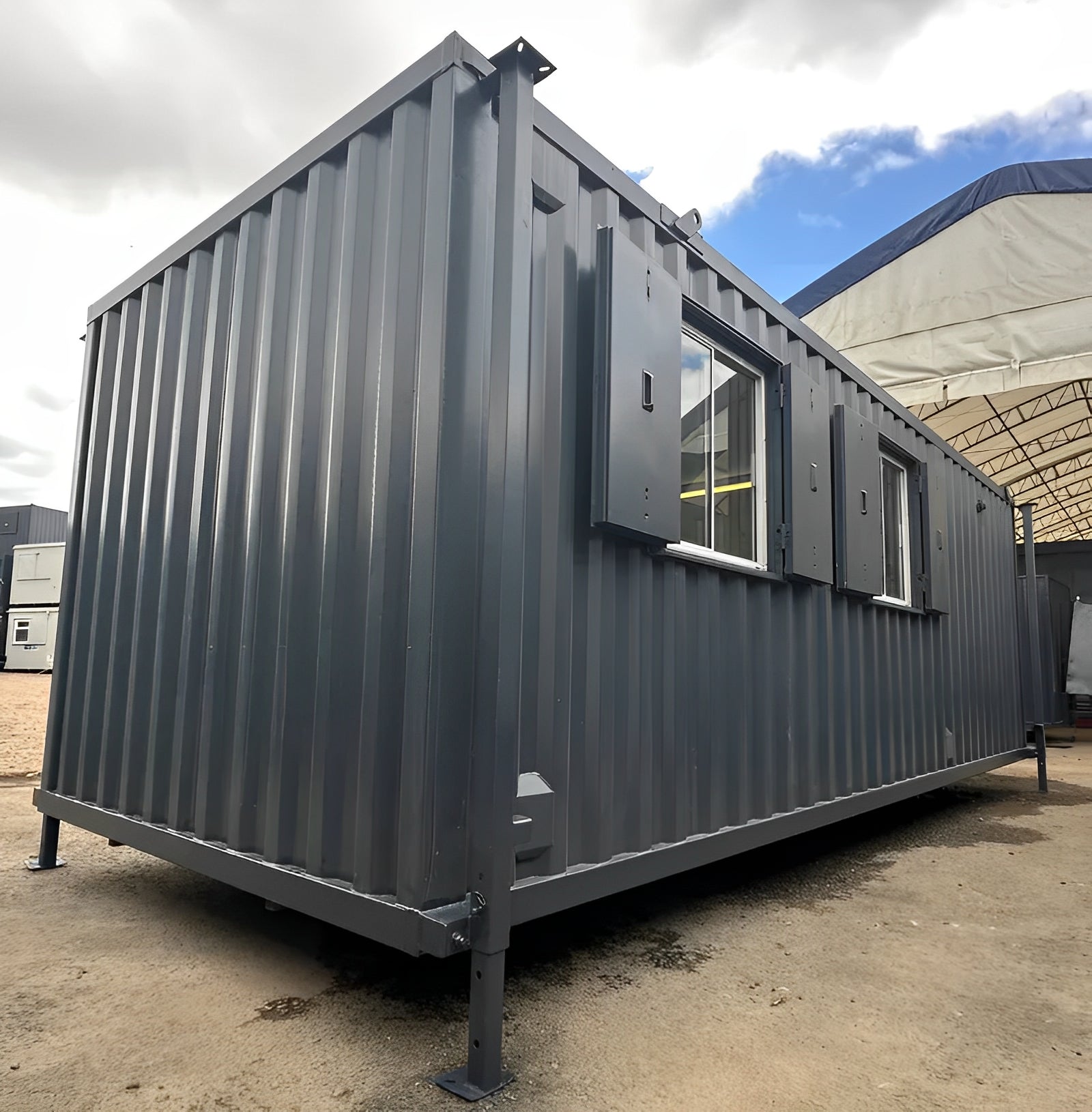 24 x 9Ft Anti Vandal Cabin | Office, Canteen, Toilet | 10KVA Generator image 0